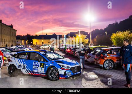02 CAMILLI Eric, DE LA HAYE Thibault, Hyundai i20N Rally2, compétition 2C, ambiance lors du Rallye coeur de France 2025, 7ème manche du Championnat de France des Rallyes 2025, du 27 au 28 septembre 2025 à Vendôme, France - photo Bastien Roux/DPPI crédit : DPPI Media/Alamy Live News Banque D'Images