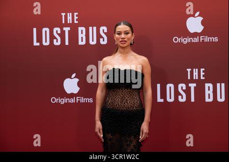 Londres, Royaume-Uni. 28 septembre 2025. Montana Brown arrive à Curzon Mayfair pour la première de 'The Lost bus'. Cristina Massei/Alamy Live News Banque D'Images