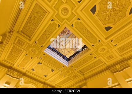 Intérieur du Semperoper à Dresde, Allemagne Banque D'Images