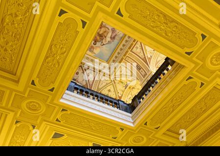 Intérieur du Semperoper à Dresde, Allemagne Banque D'Images