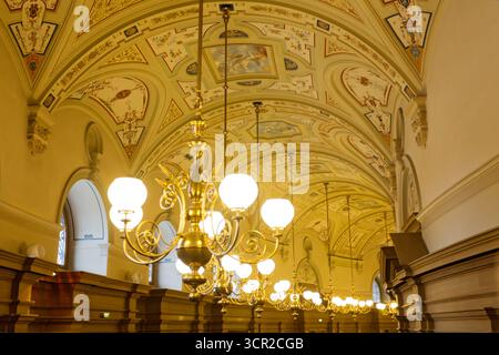 Intérieur du Semperoper à Dresde, Allemagne Banque D'Images