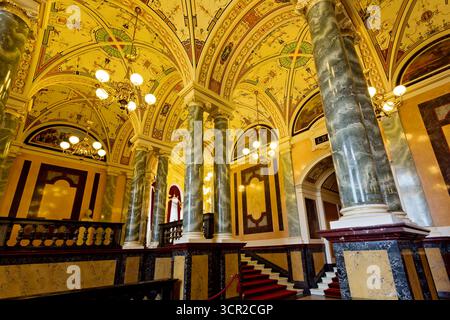Intérieur du Semperoper à Dresde, Allemagne Banque D'Images