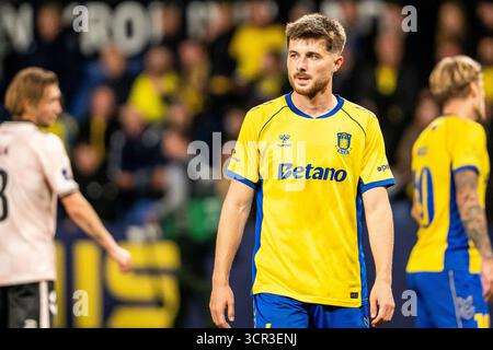 Broendby, Danemark. 28 septembre 2025. Marko Divkovic de Broendby vu lors du match de 3F Superliga entre Broendby IF et Odense BK au Broendby Stadion à Broendby. Banque D'Images