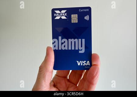 Carte de débit et Visa Halifax Banque D'Images
