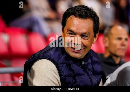 Eindhoven, pays-Bas. 29 septembre 2025. EINDHOVEN, 29-09-2025, PSV Campus de Herdgang, saison 2025/2026, Néerlandais Keuken Kampioen Divisie football, match entre Jong PSV et MVV, photo montre Davy Heymans, entraîneur-chef du MVV Maastricht crédit : Pro Shots/Alamy Live News Banque D'Images