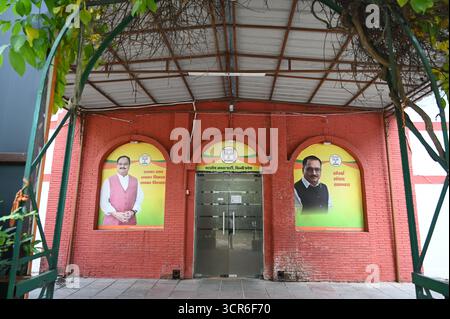 New Delhi, Inde. 29 septembre 2025. NEW DELHI, INDE - SEPTEMBRE 29 : construction du bureau de Delhi Pradesh BJP sur Pandit Pant Marg le 29 septembre 2025 à New Delhi, Inde. (Photo de Arvind Yadav/Hindustan Times/Sipa USA) crédit : Sipa USA/Alamy Live News Banque D'Images
