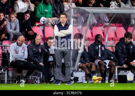 Eindhoven, pays-Bas. 29 septembre 2025. EINDHOVEN, 29-09-2025, PSV Campus de Herdgang, saison 2025/2026, Néerlandais Keuken Kampioen Divisie, match entre Jong PSV et MVV, photo montrant Davy Heymanslo, entraîneur-chef du MVV Maastricht. Crédit : Pro Shots/Alamy Live News Banque D'Images