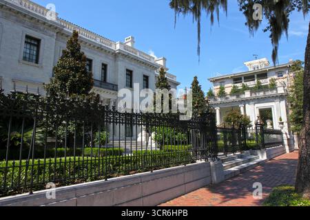 Une vue du manoir Armstrong Kessler à Savannah, Géorgie, États-Unis Banque D'Images