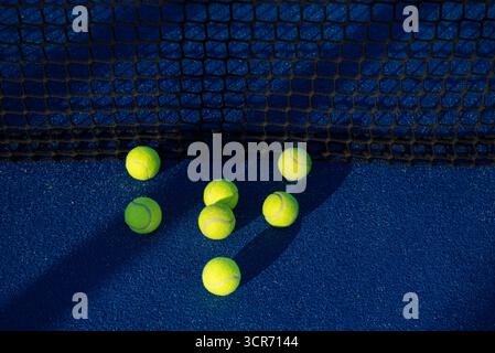 Les détails d'un jeu Padel le concept d'une précision Banque D'Images