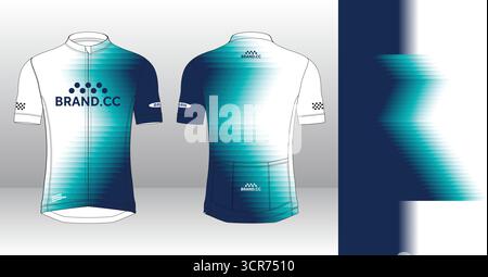 Conception de maillots cyclistes. Sublimation personnalisée de conception Sport Jersey. Arrière-plan abstrait. Illustration de Vecteur