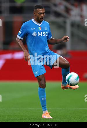 Milan, Italie. 28 septembre 2025. Juan Jesus de SSC Napoli lors du match AC Milan vs Napoli Serie A à Giuseppe Meazza, Milan. Le crédit photo devrait se lire : Jonathan Moscrop/Sportimage crédit : Sportimage Ltd/Alamy Live News Banque D'Images