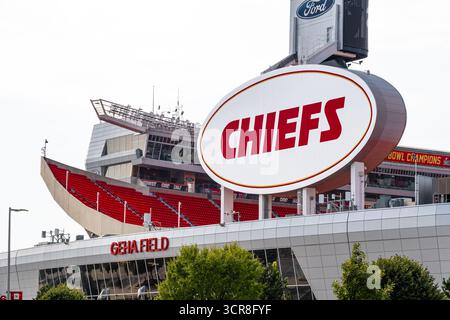 GEHA Field au stade Arrowhead, stade des Kansas City Chiefs, à Kansas City, Missouri. (ÉTATS-UNIS) Banque D'Images