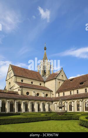Monastère de Bebenhausen, cloître gothique, bâtiment sacré, bâtiment historique, architecture, ancienne abbaye cistercienne, monastère médiéval, jardin du cloître Banque D'Images