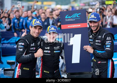 35, Paul-Loup Chatin (FRA), Ferdinand Habsburg (AUS), Charles Milesi (FRA), Alpine Endurance Team, Alpine A424 #35, Hypercar, Championnat du monde d'Endurance FIA 2025 au Fuji Speedway, 28 septembre 2025, Shizuoka, Japon. (Photo Taichiro Takahashi/AFLO) Banque D'Images
