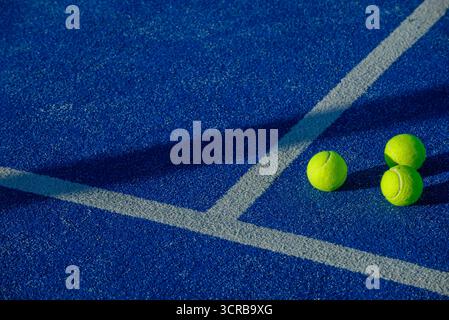 Un fond de sport bleu avec Copy Space le concept d'une simplicité Banque D'Images