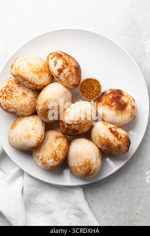 Vue de dessus du masa, vue de dessus de la nourriture du nord du nigeria masa gâteau de riz Banque D'Images