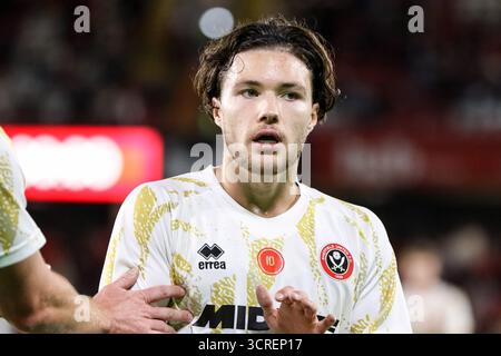 Sheffield, Royaume-Uni. 30 septembre 2025. Callum O'Hare (10 Sheffield United) avant le match EFL Sky Bet Championship entre Sheffield United et Southampton à Bramall Lane à Sheffield, Angleterre, le 30 septembre 2025. Crédit : SPP Sport Press photo. /Alamy Live News Banque D'Images