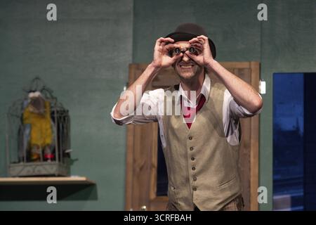 Thilo Herrmann (Professeur Marcus), LADYKILLERS, répétition photo sur 29.09.2025 au Berliner Kriminaltheater, Berlin, première : 15.10.2025 Banque D'Images