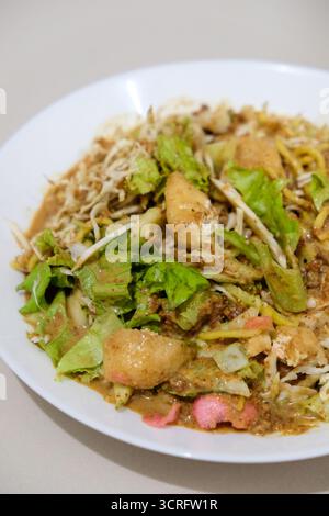 West Sumatera nourriture, pical, servi dans une assiette Banque D'Images