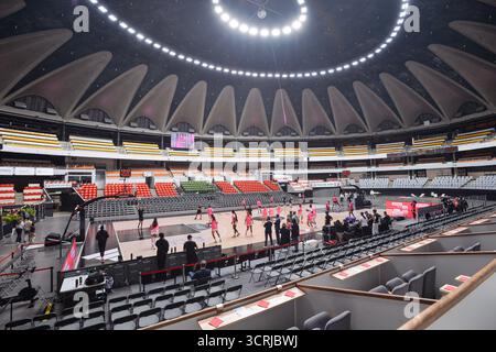 Lyon, France. 1er octobre 2025. Vue générale lors du championnat de France féminin, match de basket de la boulangère Wonderligue entre LDLC ASVEL féminin et CBBS Charnay le 1er octobre 2025 au Palais des Sports de Lyon Gerland à Lyon, France - photo Cyril lestage/DPPI crédit : DPPI Media/Alamy Live News Banque D'Images
