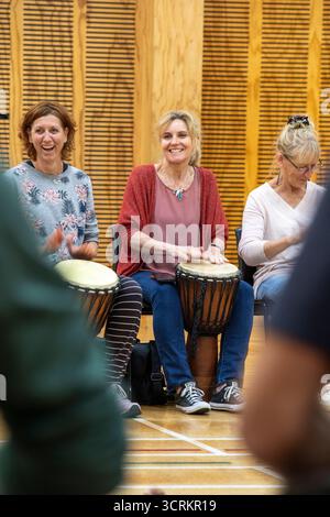 Cours de batterie, Nelson, Nouvelle-Zélande Banque D'Images