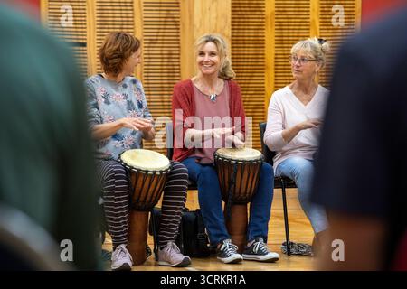 Cours de batterie, Nelson, Nouvelle-Zélande Banque D'Images
