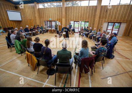 Cours de batterie, Nelson, Nouvelle-Zélande Banque D'Images