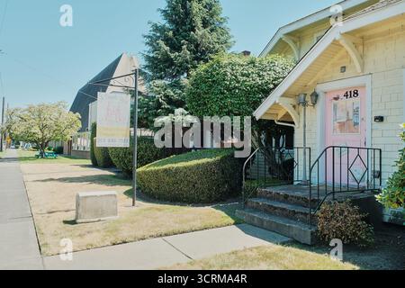 Puyallup WA USA, 26 juillet 2025 - Maison de photographie pour enfants Banque D'Images
