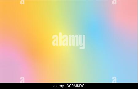 Fond dégradés pastel vibrant | Design de papier peint abstrait coloré | Modern Rainbow Soft Hues texture pour l'art numérique, affiches, invitations Illustration de Vecteur