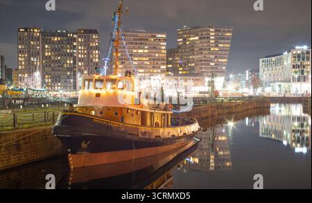 Les Royal Albert Docks, Liverpool, photographiés en novembre 2023. Banque D'Images