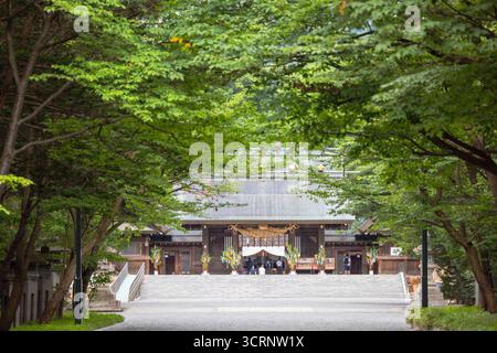 Sanctuaire Jingu Shinto, Sapporo, Hokkaido, Japon Banque D'Images