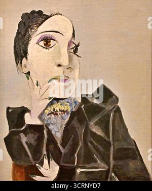 Pablo Picasso, Dora Maar aux ongles verts (Dora Maar aux ongles verts), 1936. Illustration de Vecteur