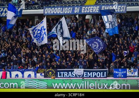 Empoli, Italie. 1er octobre 2025. Supporters de l'Empoli FC lors du match de football de Serie B entre l'Empoli FC et l'AC Monza le 1er octobre 2025 à Carlo Castellani - Computer Gross Arena à Empoli, Italie - photo Alessio Morgese/DPPI crédit : DPPI Media/Alamy Live News Banque D'Images