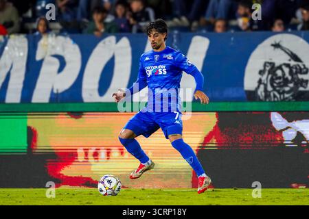Empoli, Italie. 1er octobre 2025. Salvatore Elia lors du championnat italien Serie B match de football entre Empoli FC et AC Monza le 1er octobre 2025 à Carlo Castellani - Computer Gross Arena à Empoli, Italie - photo Alessio Morgese/DPPI crédit : DPPI Media/Alamy Live News Banque D'Images