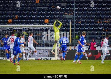 Empoli, Italie. 1er octobre 2025. Demba Thiam lors du championnat italien de Serie B match de football entre Empoli FC et AC Monza le 1er octobre 2025 à Carlo Castellani - Computer Gross Arena à Empoli, Italie - photo Alessio Morgese/DPPI crédit : DPPI Media/Alamy Live News Banque D'Images