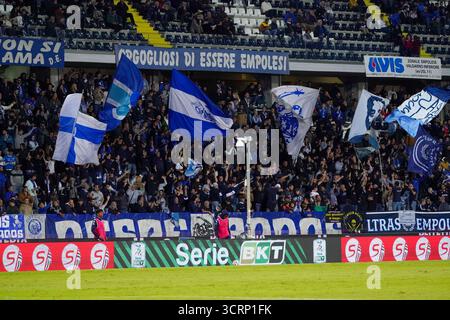 Empoli, Italie. 1er octobre 2025. Supporters de l'Empoli FC lors du match de football de Serie B entre l'Empoli FC et l'AC Monza le 1er octobre 2025 à Carlo Castellani - Computer Gross Arena à Empoli, Italie - photo Alessio Morgese/DPPI crédit : DPPI Media/Alamy Live News Banque D'Images