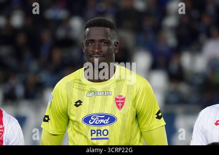 Empoli, Italie. 1er octobre 2025. Demba Thiam lors du championnat italien de Serie B match de football entre Empoli FC et AC Monza le 1er octobre 2025 à Carlo Castellani - Computer Gross Arena à Empoli, Italie - photo Alessio Morgese/DPPI crédit : DPPI Media/Alamy Live News Banque D'Images
