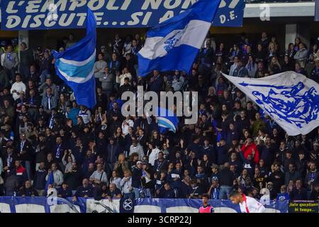 Empoli, Italie. 1er octobre 2025. Supporters de l'Empoli FC lors du match de football de Serie B entre l'Empoli FC et l'AC Monza le 1er octobre 2025 à Carlo Castellani - Computer Gross Arena à Empoli, Italie - photo Alessio Morgese/DPPI crédit : DPPI Media/Alamy Live News Banque D'Images