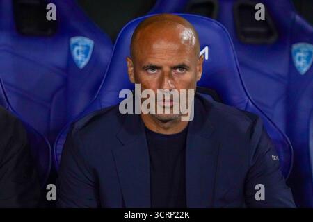 Empoli, Italie. 1er octobre 2025. Paolo Bianco lors du championnat italien Serie B match de football entre Empoli FC et AC Monza le 1er octobre 2025 à Carlo Castellani - Computer Gross Arena à Empoli, Italie - photo Alessio Morgese/DPPI crédit : DPPI Media/Alamy Live News Banque D'Images