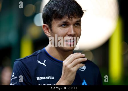 Singapour, Singapour. 02 octobre 2025. ALBON Alexander (tha), Williams Racing FW47, portrait lors du Grand Prix de formule 1 de Singapour 2025, 18e manche du Championnat du monde de formule 1 FIA 2025 du 3 au 5 octobre 2025 sur le circuit Marina Bay Street, à Singapour - photo DPPI crédit : DPPI Media/Alamy Live News Banque D'Images