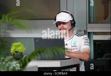 Singapour, Singapur. 02 octobre 2025. 02.10.2025, Marina Bay Street circuit, Singapour, FORMULE 1 SINGAPORE AIRLINES SINGAPORE GRAND PRIX 2025, dans la réserve d'image pilote Valteri Bottas crédit : dpa/Alamy Live News Banque D'Images