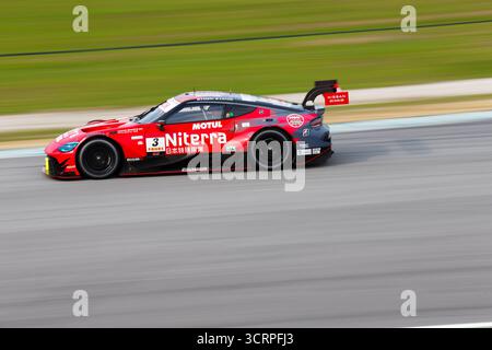 Atsushi Miyake & Daiki Sasaki participe à la Sepang Super GT Race 2025. Prise lors de la 1ère séance d'essais lors de la 3ème manche de Super GT en 2025. Banque D'Images