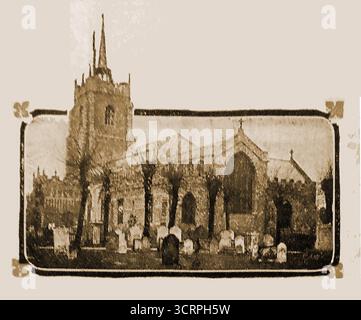 1908 - L'église paroissiale de Chelmsford est proposée comme nouvelle cathédrale de l'Essex cette année-là. Aujourd'hui connue sous le nom de cathédrale de Chelmsford, elle était à l'origine connue sous le nom d'église cathédrale Sainte-Marie-la-Vierge, Saint-Pierre et Saint-Cedd Banque D'Images