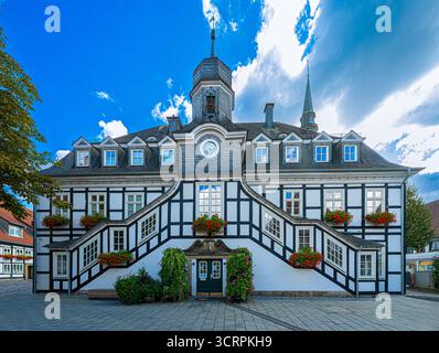 L'hôtel de ville historique de Rietberger   Kreis Guetersloh, Rhénanie du Nord-Westphalie, Allemagne, Europe Banque D'Images