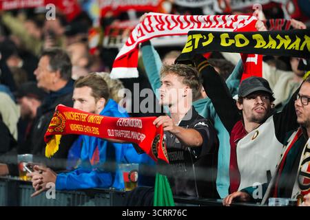 ROTTERDAM, 02-10-2025, Stadium de Kuip, saison 2025/2026, Europa League football . Match entre Feyenoord et Aston Villa, Picture montre les fans de Feyenoord crédit : Pro Shots/Alamy Live News Banque D'Images