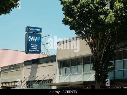 Puyallup WA USA, 26 juillet 2025 - logo Fleet Feet Banque D'Images