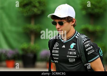 Singapour, Singapour. 03 Oct, 2025. Andrea Kimi Antonelli (ITA) Mercedes AMG F1. 03.10.2025. Championnat du monde de formule 1, Rd 18, Grand Prix de Singapour, Marina Bay Street circuit, Singapour, Journée des essais. Crédit : James Moy/Alamy Live News Banque D'Images