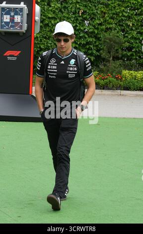 Singapour, Singapur. 03 Oct, 2025. 3 octobre 2025, Marina Bay Street circuit, Singapour, FORMULE 1 SINGAPORE AIRLINES SINGAPORE GRAND PRIX 2025, en photo Andrea Kimi Antonelli (ITA), Mercedes-AMG Petronas Formula One Team Credit : dpa/Alamy Live News Banque D'Images