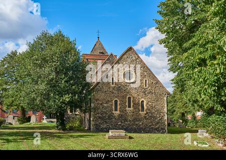 L'ancienne église de St Helen et St Giles à Rainham, Grand Londres, Royaume-Uni Banque D'Images