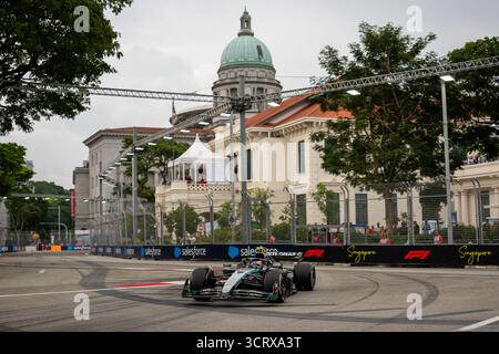 Singapour, Singapour. 03 Oct, 2025. Andrea Kimi Antonelli (Ita) de Mercedes-AMG Petronas F1 Team #12 vendredi lors du Formula 1 Singapore Airlines Singapore Grand Prix 2025 au Marina Bay Street circuit le 3 octobre 2025. Photo par Antoine Lapeyre/ABACAPRESS.COM crédit : Abaca Press/Alamy Live News Banque D'Images